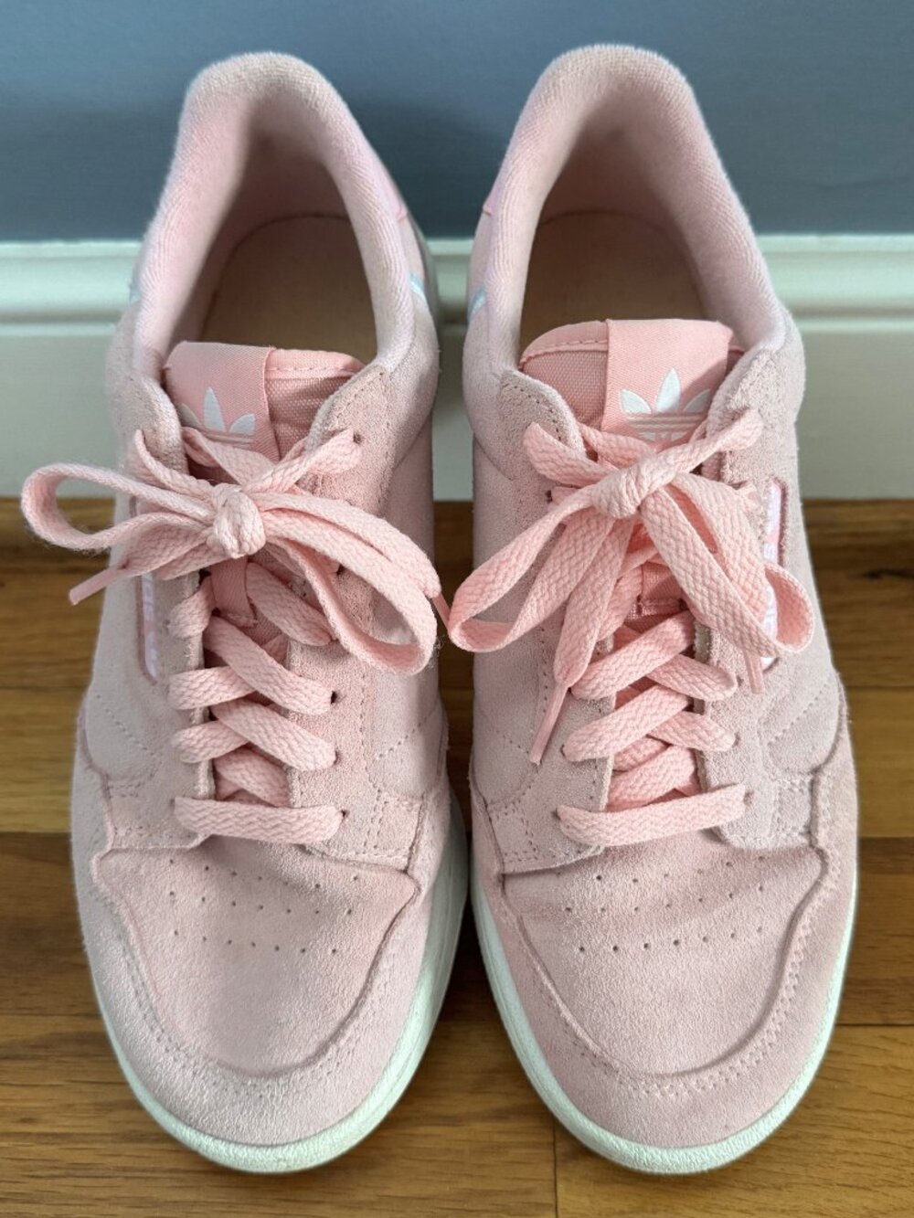 Adidas Women's Continental Pink Suede Sneakers 7.5